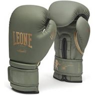Leone 1947 Boxing Gloves Military Edition Leather MMA UFC Muay Thai Kick Boxing K1 Karate Training Sparring Punching Gloves