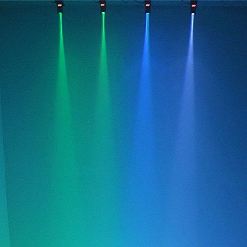  AUCD Mini 10W RGBW 4 IN 1 DMX512 Music LED Beam Lights Lamp Strong Spotlights Party Home Bar Wall KTV DJ Stage lighting Laser Projector LE-M512