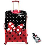 Visit the American Tourister Store American Tourister Disney Minnie Mouse Red Bow Hardside Spinner 28 with Matching ID Tag