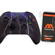 ModdedZone Violet Xbox One SX Rapid Fire Custom Modded Controller 40 Mods for All Major Shooter Games WW2 Fortnite (with 3.5 jack)