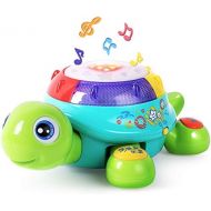 IPlay, iLearn Musical Turtle Toy, English & Spanish Learning, Electronic Toys W/ Lights and Sounds, Early Educational Development Gift 6 7 8 9 10 11 12 Months, 1, 2 Year Olds Baby Infants Toddle
