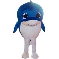 Huiyankej Dolphin Whale Mascot Costume Dolphin Costume Adult Fancy Dress