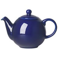 Now Designs London Pottery Large Globe Teapot, 8 Cup Capacity, Cobalt Blue