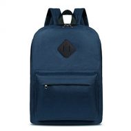 Freewander School Bookbag Simple Basic Lightweight Backpack Daypack for Kids (31-Blue)