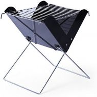 OutdoorCrazyShopping 26 x 25cm Outdoor Camping Picnic Cooker Folding Portable X Shape Iron BBQ Charcoal Grill