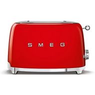 Smeg SMEG 2-Scheiben Toaster TSF01, rot lackiert 6 Roestgradstufen 31x19,5x19,8cm