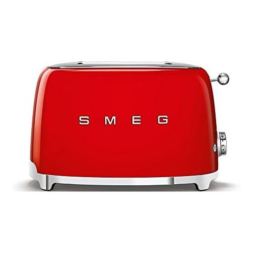 스메그 Smeg SMEG 2-Scheiben Toaster TSF01, rot lackiert 6 Roestgradstufen 31x19,5x19,8cm