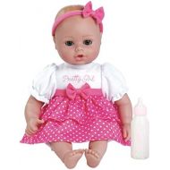 Adora Playtime Baby Pretty Girl Vinyl 13 Girl Weighted Washable Cuddly Snuggle Soft Toy Play Doll Gift Set with OpenClose Eyes for Children 1+ Includes Bottle