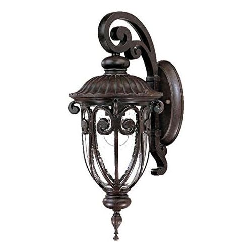  Acclaim 2102MM Naples Collection 1-Light Wall Mount Outdoor Light Fixture, Marbleized Mahogany