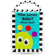 [아마존베스트]Sassy Developmental Look Book Photo Album | High Contrast Colors and Patterns | Drool Resistant Pages Hold Photos | Great Baby Shower Gift