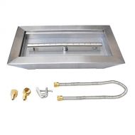 Stanbroil Stainless Steel Paramount Burner Pan for FireplaceFire PitTable Top, 18 x 10 x 4-Inch