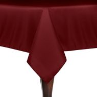 Ultimate Textile -3 Pack- 90 x 90-Inch Square Polyester Linen Tablecloth, Cherry Red