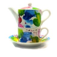 Roy Kirkham Tea for One Teapot with Tea Cup and Saucer - The Planets