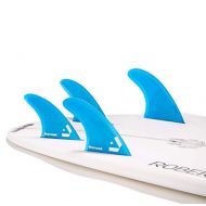 Dorsal Surfboard Fins Hexcore Quad Set (4) Honeycomb FUT Base Blue