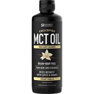 [아마존핫딜][아마존 핫딜] Sports Research Emulsified MCT Oil (16oz) Made from Non-GMO Coconuts ~ Non-Dairy Creamer for Cold Brew, Keto Coffee, Protein Shakes, Salads & More ~ No Blending Required ! (Creamy Vanilla Flavor)