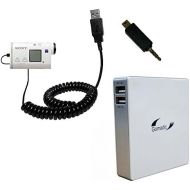 Gomadic High Capacity Rechargeable External Battery Pack suitable for the Sony FDR-X1000V