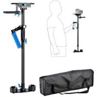 Morros Carbon Fiber Camera Video Stabilizer with min length 38cm and max length 60cm with quick release for DSLR and Video Cameras