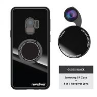 Ztylus Revolver M Series Camera Kit: 4 in 1 Lens with Case for Samsung Galaxy S9  Fisheye Lens, Wide Angle Lens, Macro Lens, CPL (Piano Black)