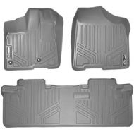 MAXLINER Floor Mats 2 Row Liner Set Grey for 2013-2018 Toyota Sienna 8 Passenger Model Only