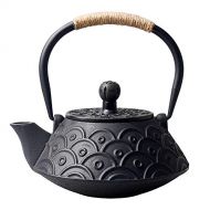 HwaGui Hwagui - Best Cast Iron Teapot With Stainless Tea Infuser For Loose Leaf Tea Or Teabag, Black Tea Kettle 800ml/27oz