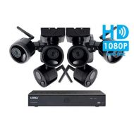 Lorex Wireless Camera System, with 6 HD Rechargeable Wire Free Cameras, 95 Night Vision, 2-Way Audio Speaker-Mic