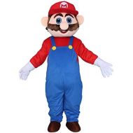 Sinoocean Super Mario Adult Mascot Costume Cosplay Fancy Dress Outfit