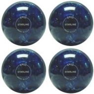 BuyBocceBalls EPCO Candlepin Bowling Ball- Starline - Blue & Pearl - 4 Balls