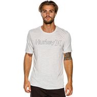 New Hurley Mens One & Only Outline Tri-Blend Ss Tee White
