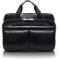 McKlein USA Walton Leather 17 Expandable Laptop Case