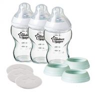 Tommee Tippee Closer to Nature 3 in 1 Convertible Glass Baby Bottles - 9oz, 3ct