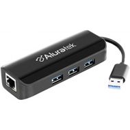 Aluratek 3-Port USB 3.0 Hub with Gigabit Ethernet Adapter (AUEH0303F)