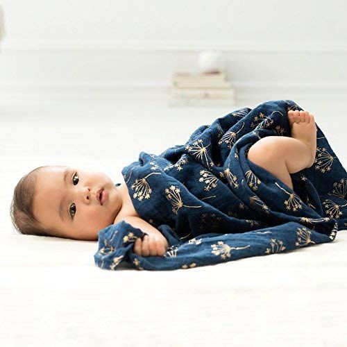 Aden aden + anais Swaddle Blanket | Boutique Metallic Muslin Blankets | Ideal for Baby Girls & Boys |...