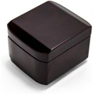 MusicBoxAttic Hi Gloss Modern Petite 18 Note Music Box With Cut Edges - Over 400 Song Choices - Rainbow Connection
