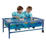 Constructive Playthings Clear-View Sand & Water Table & Top for Toddlers