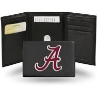 Rico Industries NCAA Alabama Crimson Tide Embroidered Leather Trifold Wallet