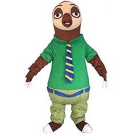 Sinoocean Flash Sloth of Zootopia Zootropolis Adult Mascot Costume Cosplay Outfit