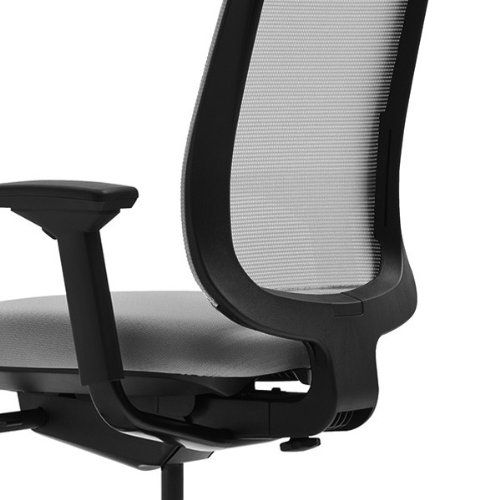  Steelcase Black Mesh Back Reply Chair with Black Fabric Seat - 466160MT5F17