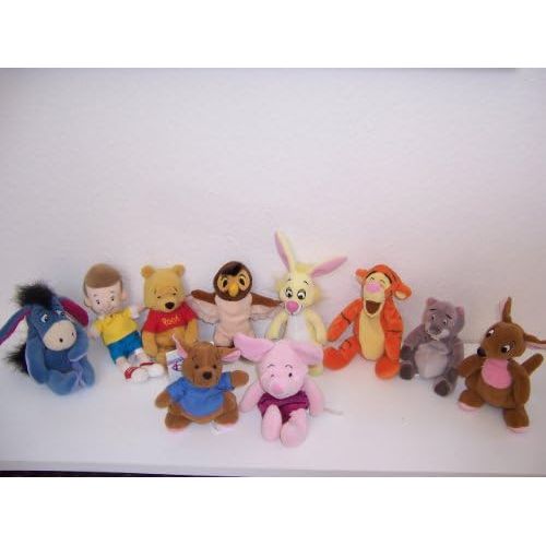 디즈니 Disney Set of 10 Winnie the Pooh & Friends Bean Bag Plush