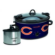 Crock-Pot Chicago Bears NFL Cook & Carry Slow Cooker with Bonus 16-ounce Little Dipper Food Warmer