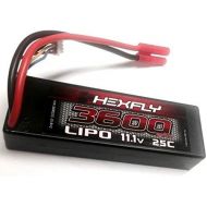 Redcat Racing Hexfly 3600 25C 11.1V LiPo Battery for RC Car or Boat Vehicle