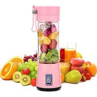 LQ&XL 380Ml Tragbarer Entsafter Blender Mini Mixer Smoothie Mobiler Standmixer USB Wiederaufladbare Smoothie Mixer,Milchshakesaft-Babynahrung Tragbar und Geeignet fuer Arbeiten im F