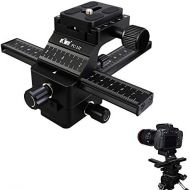 Kiwifotos Camera Macro Focusing Rail Slider with Arca Type Quick Release for Canon 6D Mark II 7D Mark II 5D Mark IV III 80D 70D Rebel T7 T6 T7i T6i Nikon D850 D7500 D5600 D5500 D34