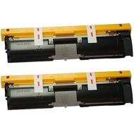 Amsahr 1710587-004 Minolta 1710587-004 Remanufactured Replacement Toner Cartridge with Two Black Cartridges