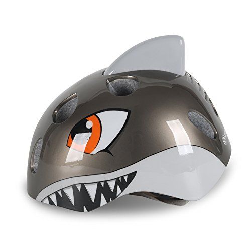  Popo Rabbit Multi-Sport 3D Shark Kids Adjustable Protective Safety Bike Cycling Helmet