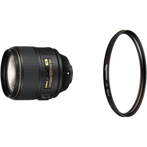  Nikon AF-S FX NIKKOR 105mm f1.4E ED Lens with Auto Focus for Nikon DSLR Cameras with UV filter