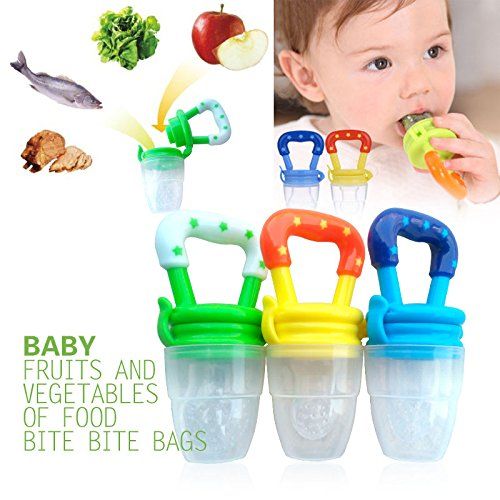  Yxld999 Baby Food Feeder Silicone Dummies Pacifier Soother Nipples Soft Feeding Tool Bite Gags 1 PCS