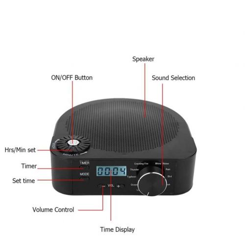  MAMASAM White noise machine White Noise Machine Professional Music Sleep Device Pacifier Sound Auxiliary Audio Equipment Sleep Soothing Sound Timer
