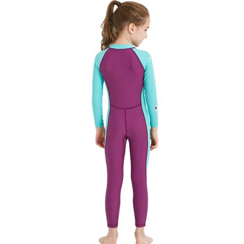  Meewoo One Piece Swimsuit for Girls, UV Protection Wet Suits for Water-Sport and Underwater Activities