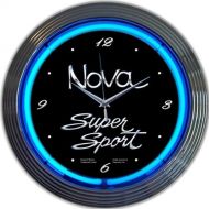 Neonetics Cars and Motorcycles Nova Super Sport Neon Wall Clock, 15-Inch