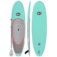 ISLE Surf and SUP ISLE Versa Epoxy 105 Standup Paddle Board (4.5 Thick) SUP Package | Includes Adjustable Paddle Carbon Shaft Nylon Blade, Carry Handle, Center Fin